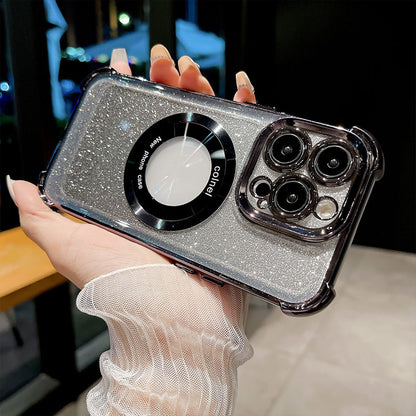 Glitter Gradient Magnetic Suction Shockproof Phone Case