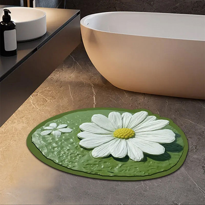 3D Flower Non-Slip Silicon Floor Mat