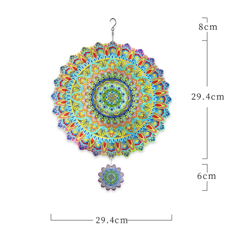 3D Rotating Colorful Wind Chimes