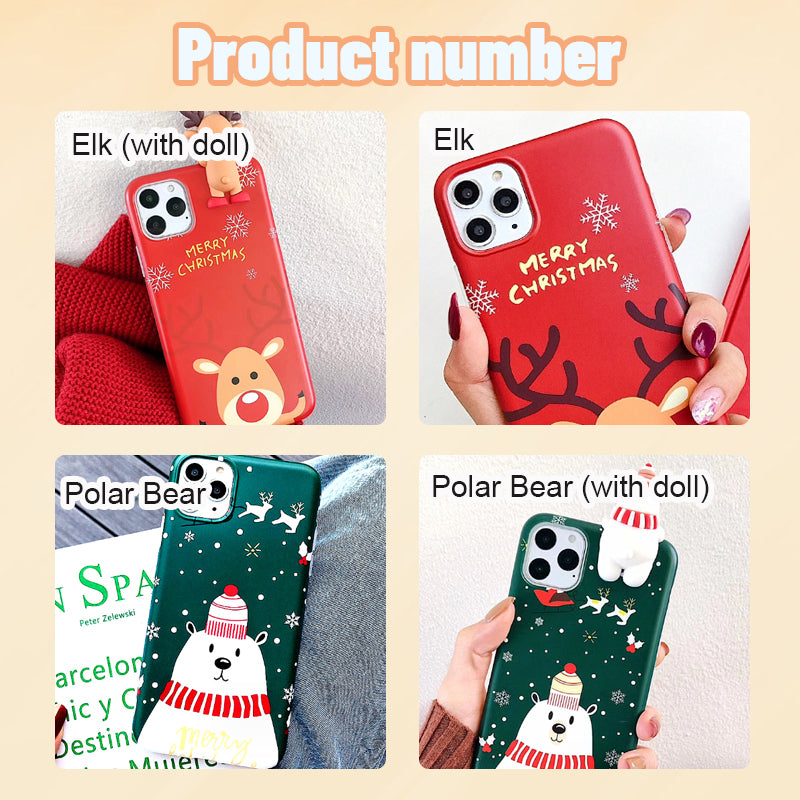 Christmas Polar Bear Elk Mobile Phone Case