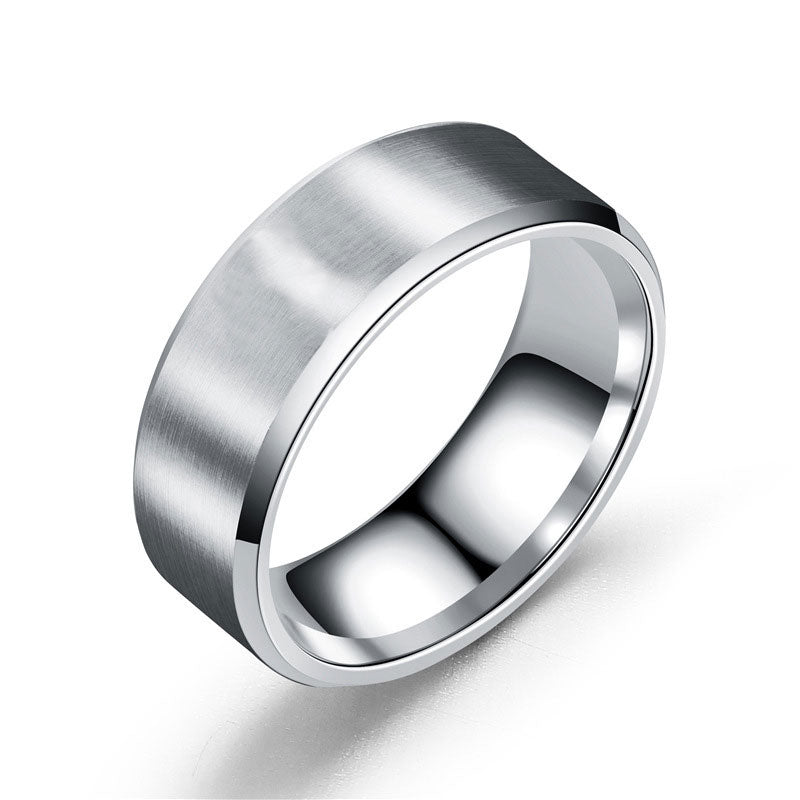 Stainless Steel Laser Personalized Logo Ring