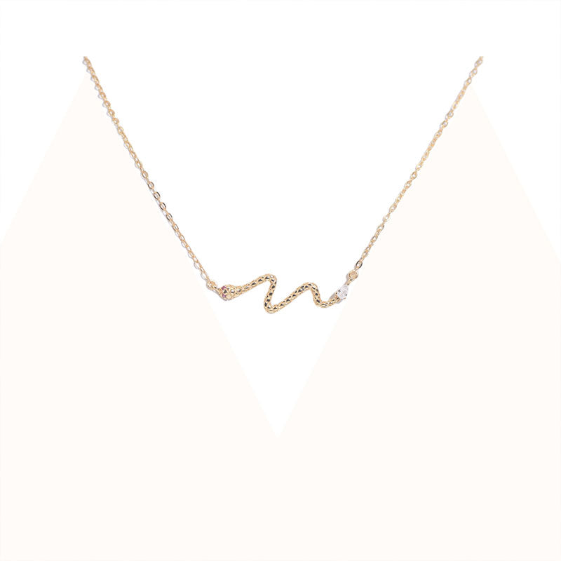Sterling Silver Snake Necklace