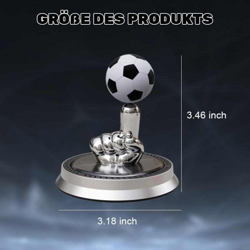 Solare, fingergedrehte Fußballauto-Aromatherapie/Solar finger-turned football car aromatherapy