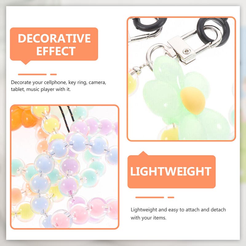 Macaron Beaded Phone Lanyard