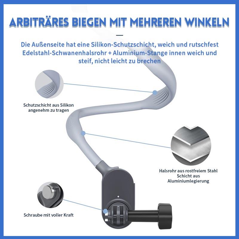 U-förmige Nackenhalterung für Sportkamera/U-shaped neck mount for sports camera