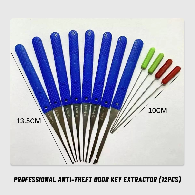 Professional Anti-Theft Door Key Extractor (12pcs)