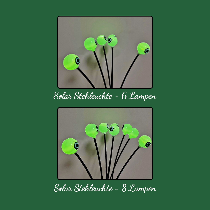 Halloween-Dekorationen - Gruselige Outdoor-Solar-Augenlichter / Spooky outdoor solar eye lights