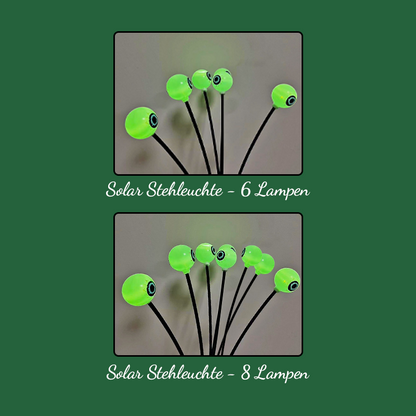 Halloween-Dekorationen - Gruselige Outdoor-Solar-Augenlichter / Spooky outdoor solar eye lights