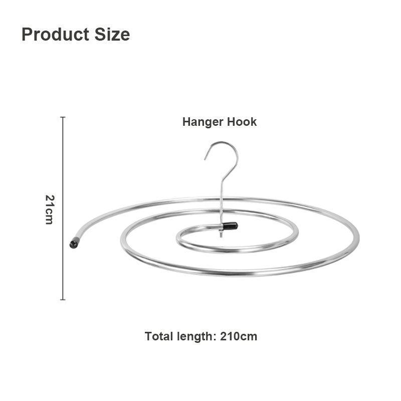 Quilt Drying Artifact - Spiral Clothes Hanger