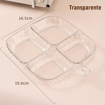 Mehrzweck-Zutatentablett mit vier Fächern für die Küche/Multi-purpose food preparation tray