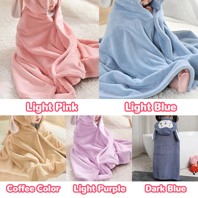 Children's Coral Velvet Bathrobe