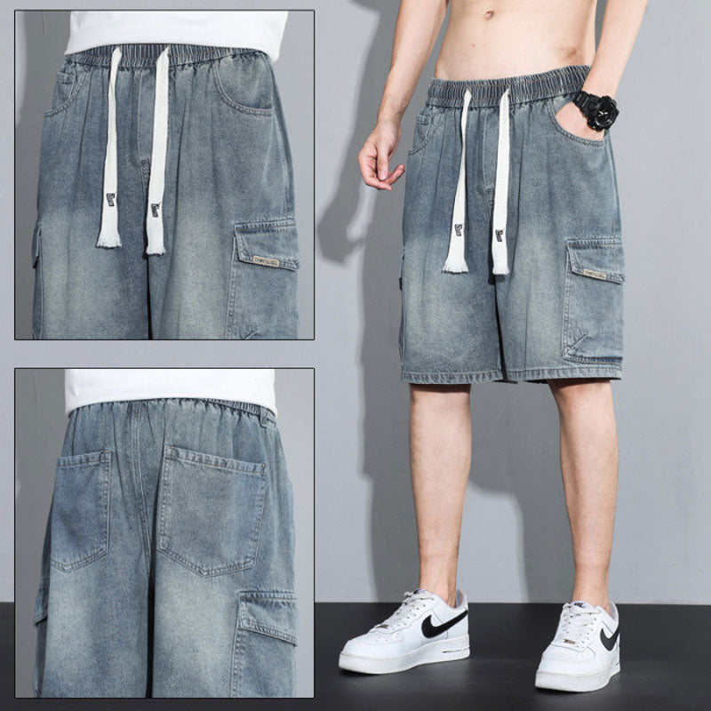 Men's Thin Loose Denim Shorts