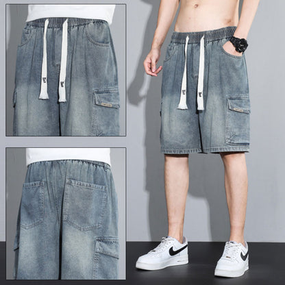 Men's Thin Loose Denim Shorts