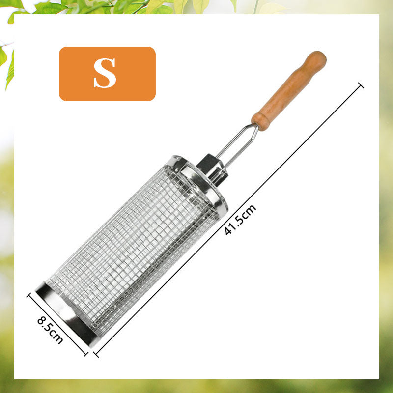 Rotating Stainless Steel Barbecue Cage