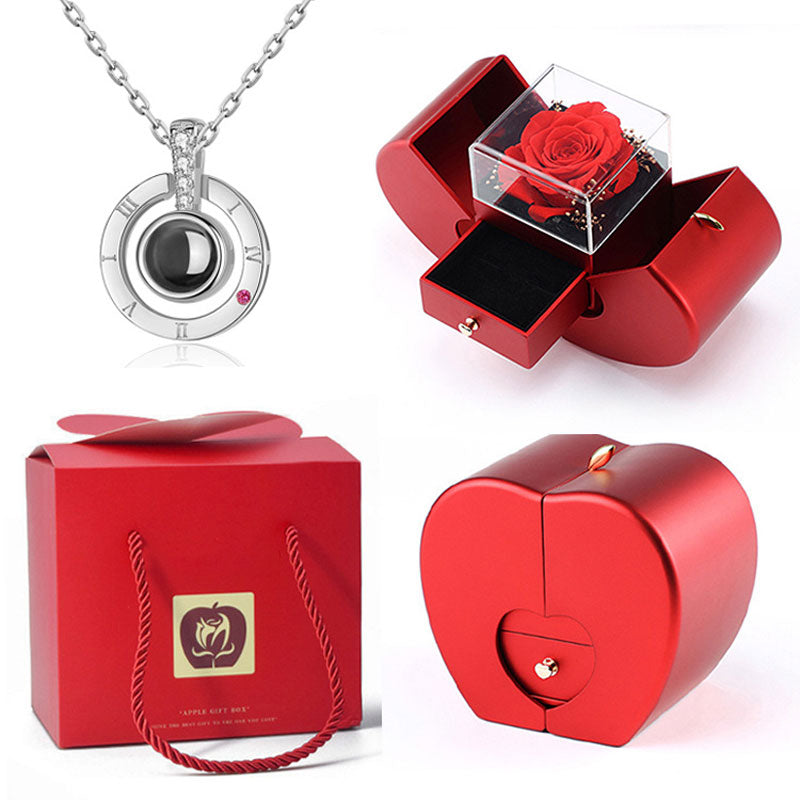 Apple Jewelry Pendant Gift Box