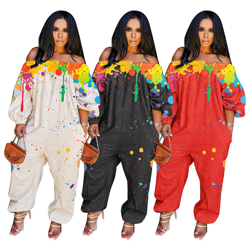 Women'S Loose Strapless Jumpsuit