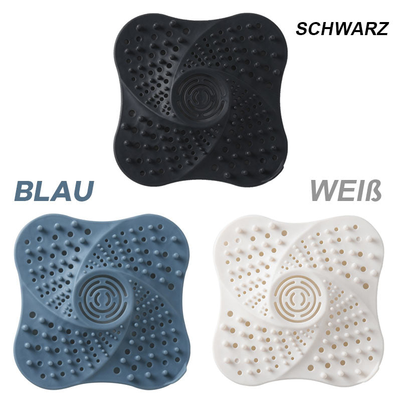 Antiblockierende Bodenablaufabdeckung Mit Saugnapf（2er-Pack）/Anti-blocking floor drain cover with suction cup (2 pieces)