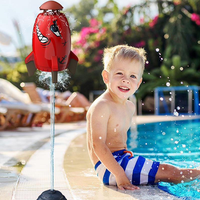 Flying Water Spray Rocket Toy