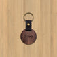 Wooden Leather Key Pendant