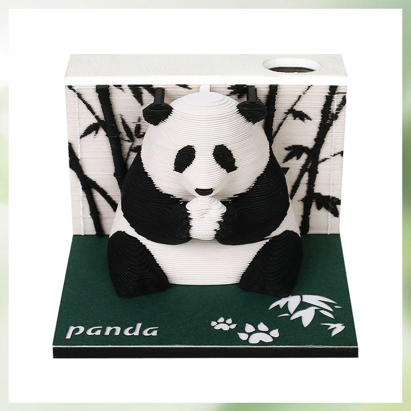 Panda Tredimensionel Note