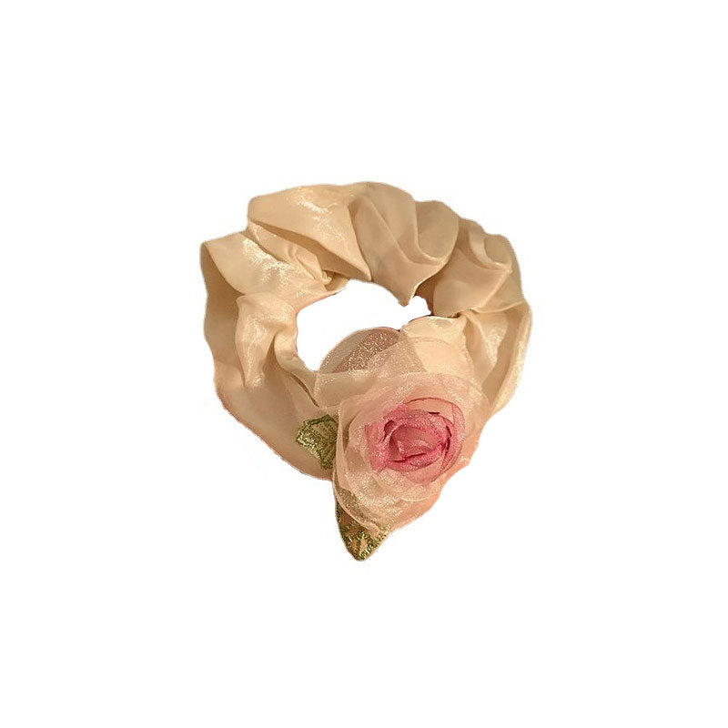 Dry Rose Organza Barrette