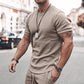 Men's Summer Short Sleeve Shorts Set