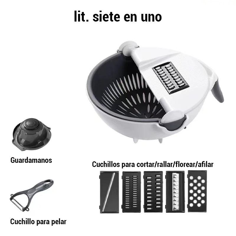 Cuenco Rallador Multifuncional/Household multifunctional vegetable cutter/washing basket