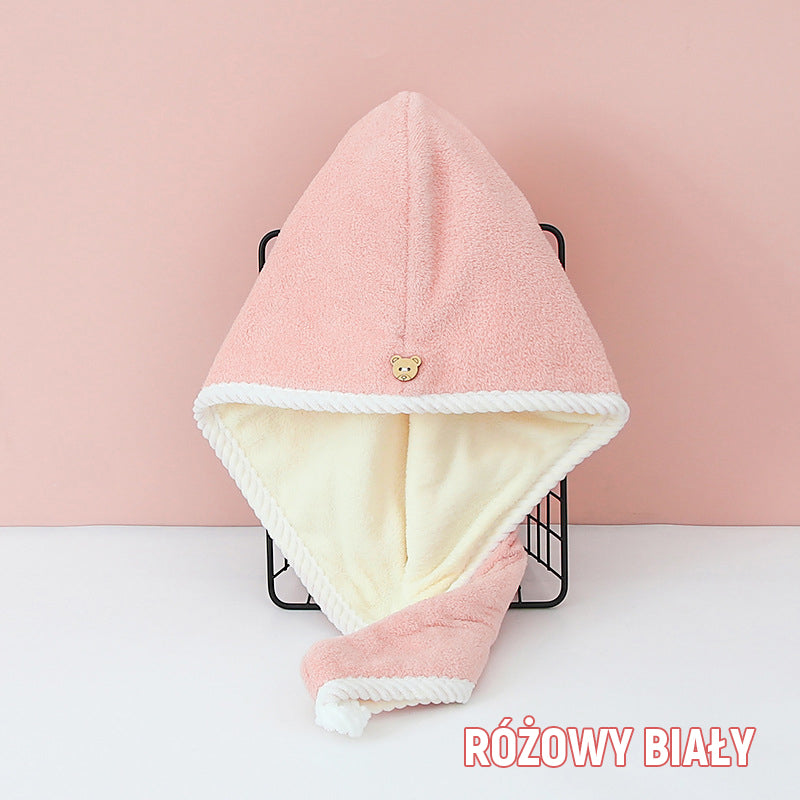 Szybkoschnący, Dwuwarstwowy Ręcznik Do Suszenia Włosów/Quick drying hair cap