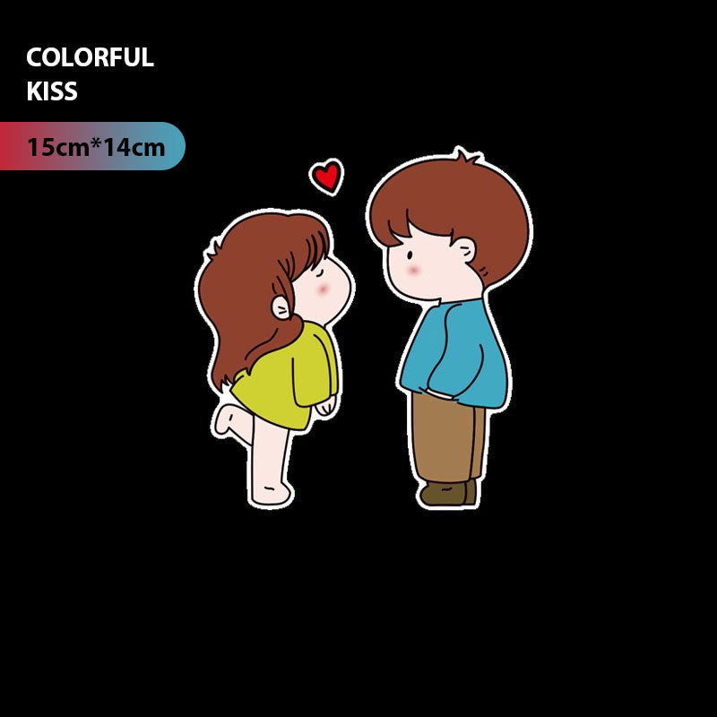 Car Reflective Door And Window Couple Stickers