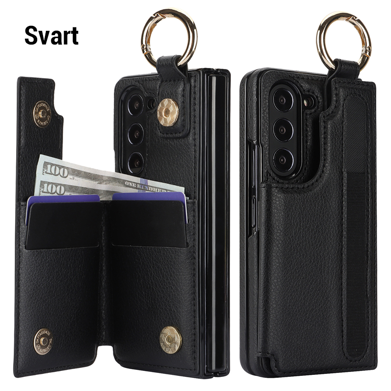 Lommebok-stil ringpenn-telefondeksel/Wallet style ring pen slot phone case