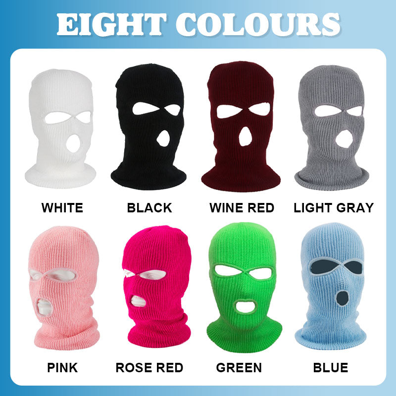 Three Hole Cycling Wool Mask