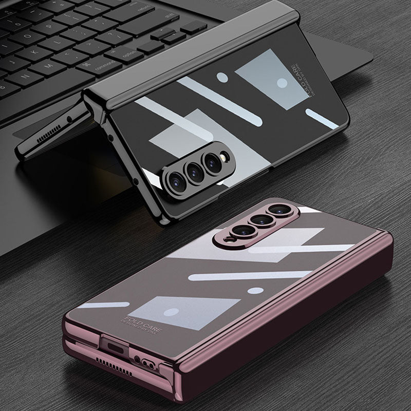 Transparent Magnetic Hinge Phone Case