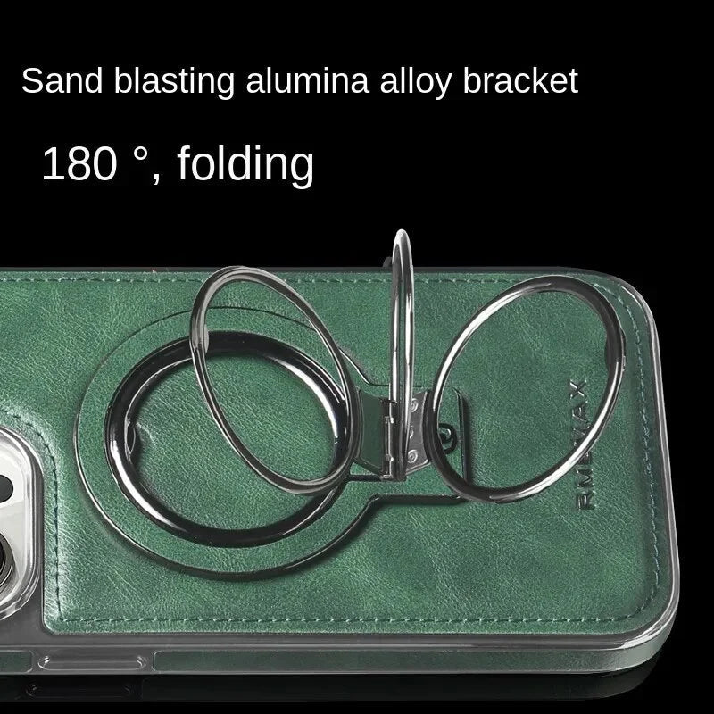 Leather Magnetic Holder Mobile Phone Case