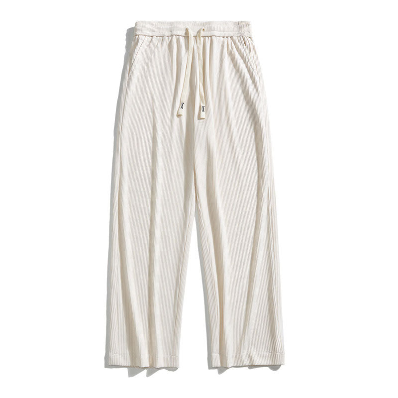 Men'S Straight Leg Solid Color Casual Pants