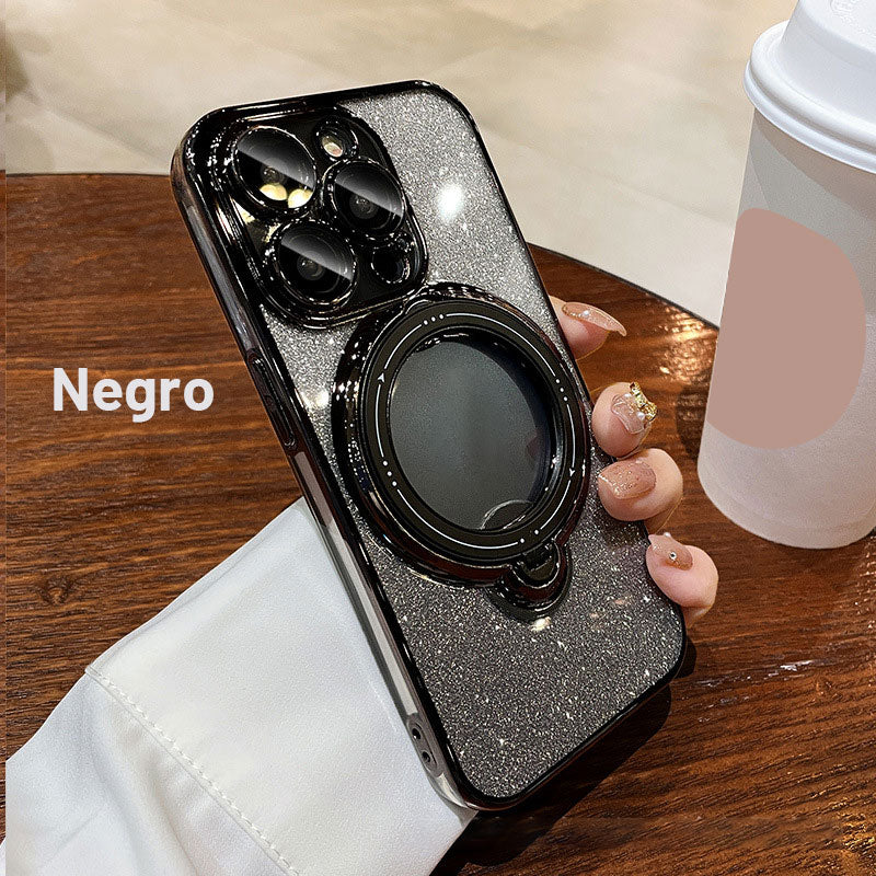 Funda Para Teléfono Móvil Con Soporte Giratorio Magnético Invisible/Invisible magnetic rotating stand mobile phone case