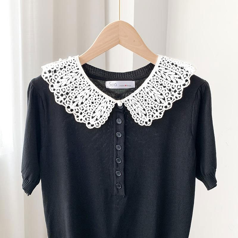 Hollow Shawl Fake Collar