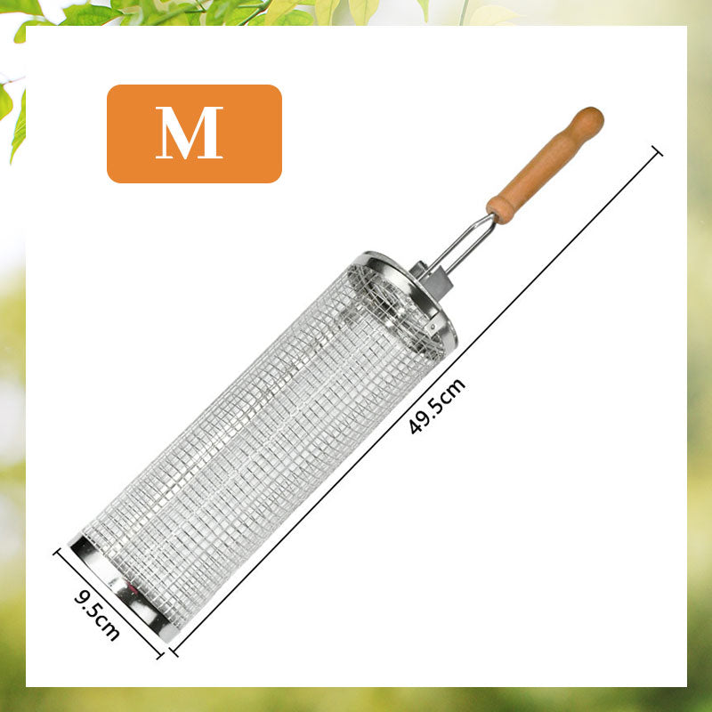 Rotating Stainless Steel Barbecue Cage