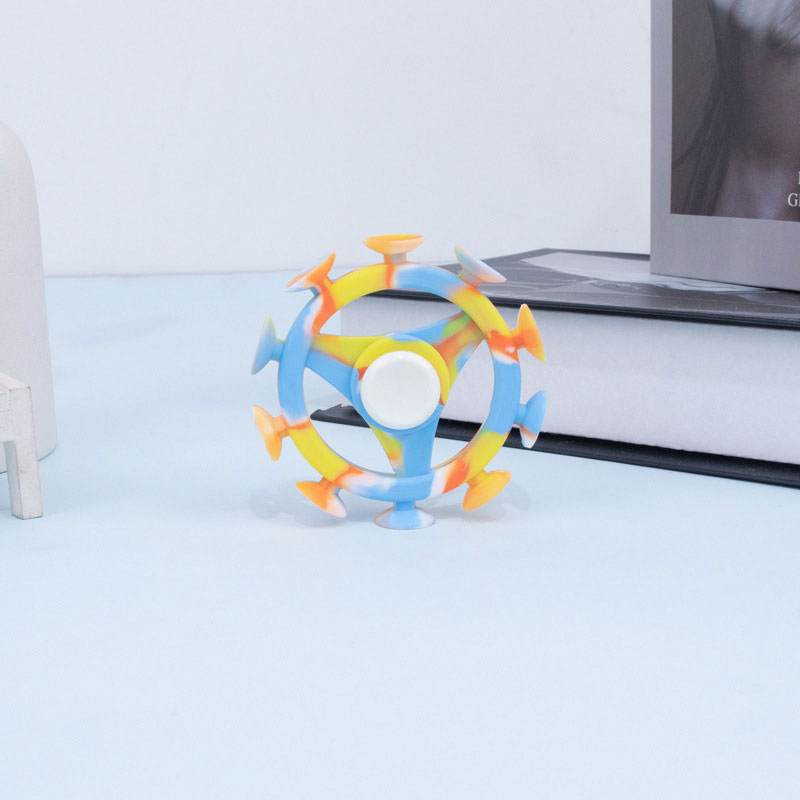 Silicone Decompression Suction Cup Fidget Spinner