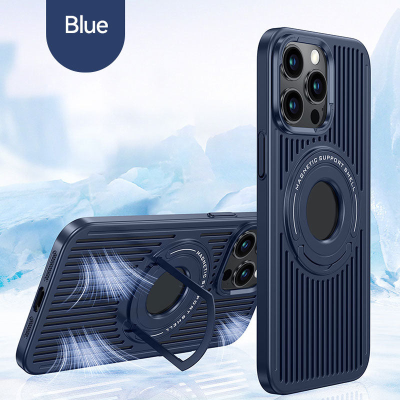 Heat Dissipation Magnetic Ring Holder Phone Case