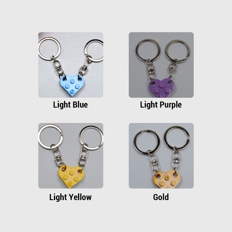 Love Building Blocks Keychain