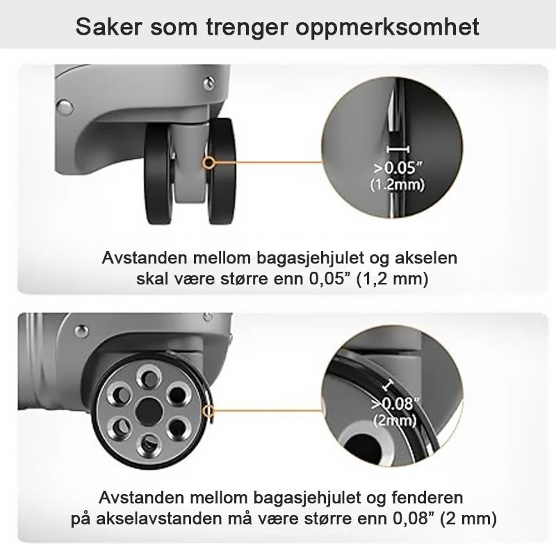 kofferthjulbeskyttelsesdeksel
