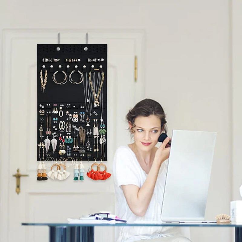 🔥2023 heißer Verkauf – Aufbewahrungstasche für hängenden Schmuck aus Filz/Convenient jewelry storage hanging bag