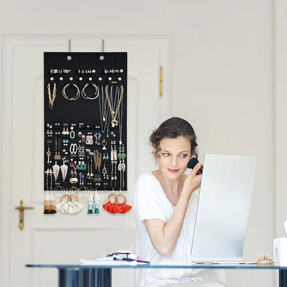 🔥2023 heißer Verkauf – Aufbewahrungstasche für hängenden Schmuck aus Filz/Convenient jewelry storage hanging bag