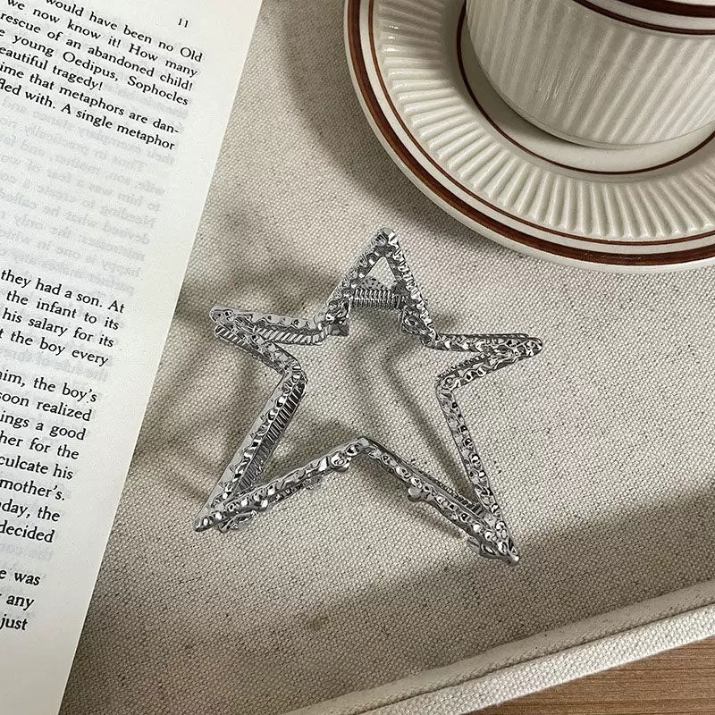 Pentagram Shark Clip Hair Clip