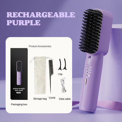 Portable Cordless Mini Hair Straightening Comb