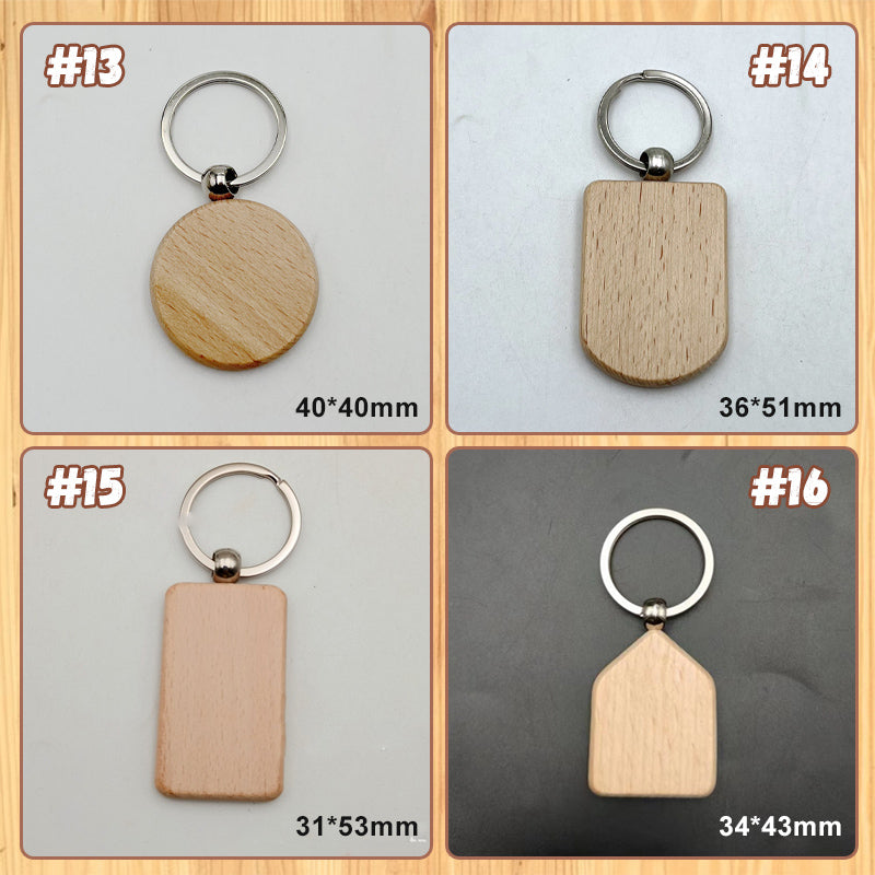 Personalized Wooden Keychain