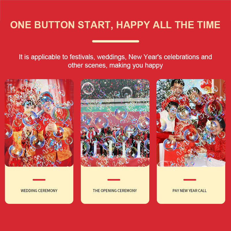 Firework Bubble Machine