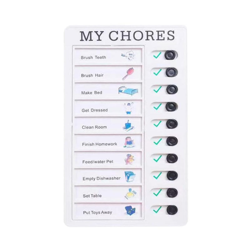 Children'S Self-Discipline Punch Card