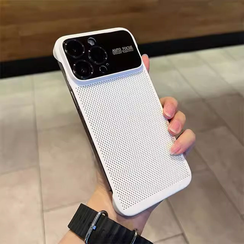 Frameless Mobile Phone Case With Cooling Holes