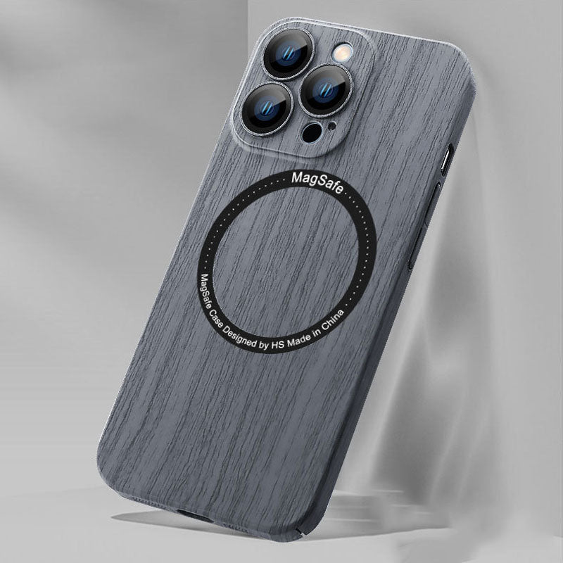 Wood Grain Magnetic Phone Case